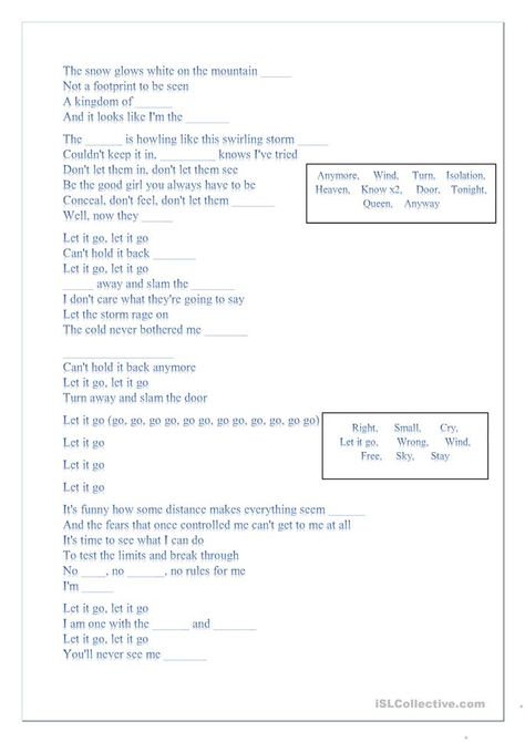 Numb Lyrics, Nursery Rhymes Activities, English Adjectives, Fill In The Blank, Teaching Jobs, Esl Worksheets, Listening Skills, Nursery Rhyme, Music Therapy