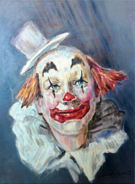 Clown Pics, Clown Paintings, Pierrot Clown, Arte Grunge, Clowns Funny, Send In The Clowns, Vintage Clown, Clown Faces, Creepy Clown