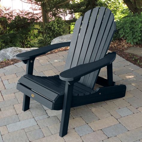 Longshore Tides Camacho Plastic Adirondack Chair & Reviews | Wayfair Folding Adirondack Chairs, Plastic Adirondack Chairs, Perfect Chair, Plastic Furniture, Adirondack Chairs, Adirondack Chair, Rustic Furniture, Nantucket, Outdoor Seating