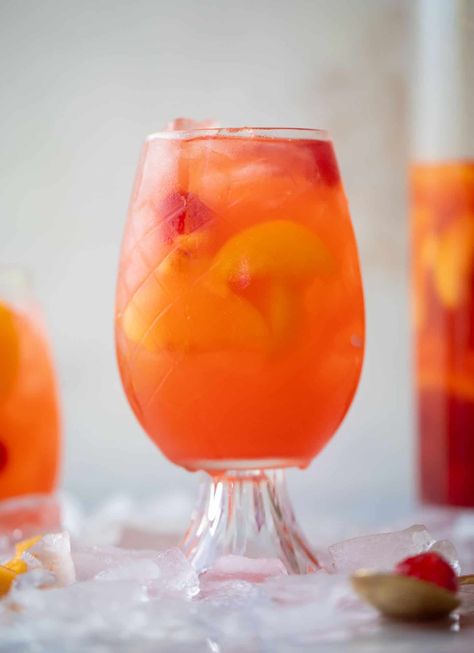 Tequila Fruit Punch - Summer Tequila Fruit Punch Fruit Infused Tequila, Tequila Batch Drinks, Tequila Punch For A Crowd, Tequila Punch Recipes For A Crowd, Tequila Pitcher Drinks, Fruit Punch Alcohol Drinks, Tequila Punch Recipes, Tequila Fruit, Drink Dispenser Recipes