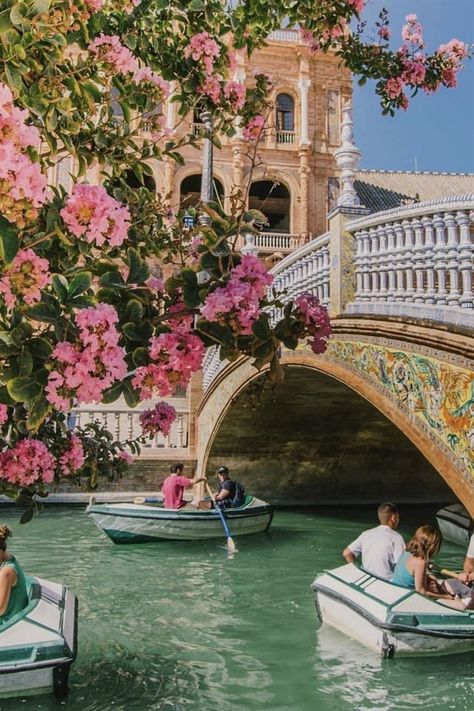 Seville, Spain
#scenery #wanderlust #photography #luxury Water Under The Bridge, Spain Aesthetic, Spain Trip, Couple Travel, Seville Spain, Destination Voyage, Dream Travel Destinations, Andalusia, Boat Trips