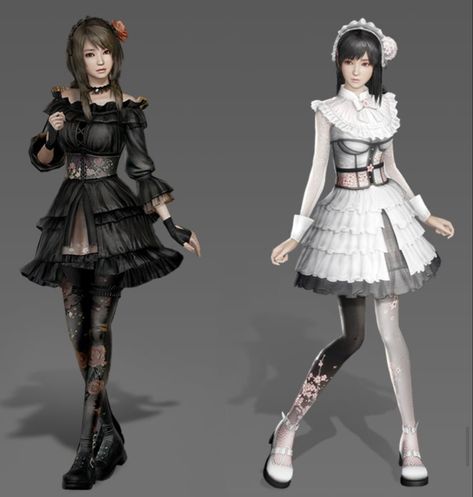 Horror Girl Protagonist Outfit, Fatal Frame Fashion, 2000s Horror Game Protagonist, Female Horror Game Protagonist Outfits, Horror Protagonist Outfit, Horror Game Protagonist Outfit, Miu Hinasaki, Female Horror Game Protagonist, Yuri Kozukata