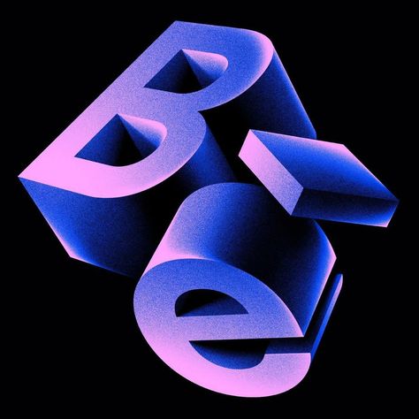 3d Typography Design, Design Club, 3d Type, 타이포그래피 포스터 디자인, 3d Typography, 3d Shapes, Gradient Design, 3d Logo, Typography Letters