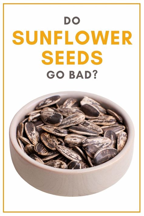 Ceramic bowl filled with sunflower seeds set against a white background Nuts And Seeds, Sunflower Seeds, Shelf Life, Pantry, Nuts, Sunflower, Seeds