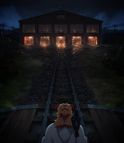 Train Movie, Train Wallpaper, Mugen Train, Asian Architecture, Red Light District, Entertainment District, Dark Art Illustrations, Otaku Anime, Anime Demon