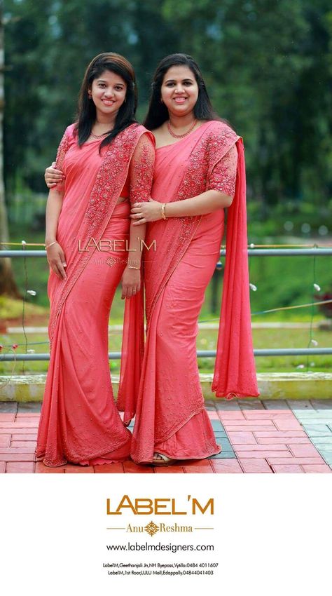 Saree Blouses Online, Mother Daughter Dresses Matching, Sarees For Girls, Indian Sari Dress, Bridesmaid Saree, Mother Daughter Dress, Indian Saree Blouses Designs, Indian Fashion Saree, Saree Designs Party Wear