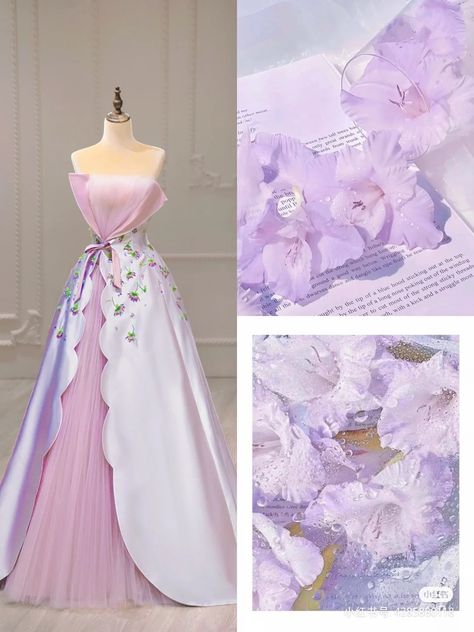 Mode Indie, Gaun Abad Pertengahan, Wedding Dress Color, Purple Wedding Dress, Gowns Dresses Elegant, Fashion Design Patterns, Fashion Sketches Dresses, Fashion Drawing Dresses, Color Meanings