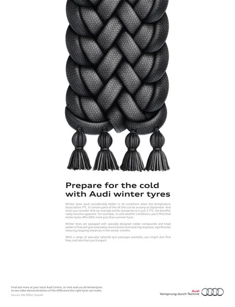 Audi Advertising Campaign Design, Christmas Advertising, Tires For Sale, 광고 디자인, Winter Tyres, Creative Advertising Campaign, Publicidad Creativa, Key Visual, Ads Of The World