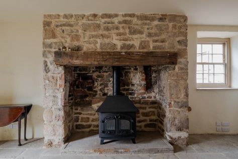 A Roman relic rises from the ruins in Caerwent, Wales Conservatory Home, Cottage Fireplace, Roman Artifacts, Marble Fireplace Surround, Inglenook Fireplace, Room Of One's Own, Column Radiators, Old Cottage, The Ruins