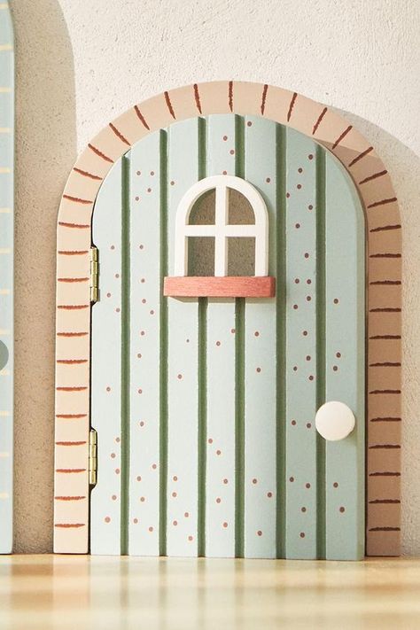 CHILDREN'S TOY MINI MAGIC DOOR - Sea green | ZARA United States Diy Fairy Door, Magic Door, Nursery Room Inspiration, Playroom Furniture, Children's Bedroom, Room Doors, Childrens Toy, Book Stationery, Preschool Art