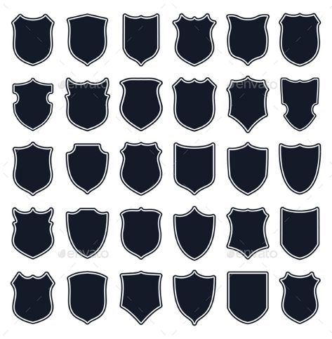 Shields Design, Decorative Symbols, Shield Designs, Heraldry Design, Photoshop Shapes, Wooden Shield, Shield Icon, Plaque Design, Girl Writing