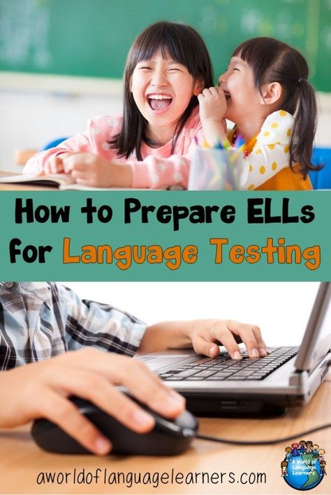 Learn tips and resources for helping English Language Learners prepare for WIDA ACCESS language testing throughout the school year. #aworldoflanguagelearners #ESL #assessment #ELLs Teaching Ell Students, Language Assessment, Language Levels, Esl Teaching Resources, Academic Language, Ell Students, Esl Activities, French Language Learning, Spanish Language Learning