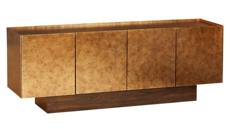 KINZIE WOOD CREDENZA Mid Century Fireplace Makeover, Cb2 Furniture, Mid Century Fireplace, Vintage Mid Century Furniture, Wood Credenza, Online Interior Design Services, Open Concept Floor Plans, Fireplace Makeover, Online Interior Design