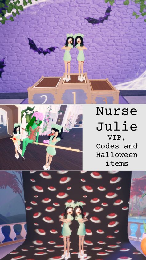 Nurse Julie #dti #dtioutfits #lanalore #creepy Nurse Julie, Halloween Items, Coding, Halloween, Pins