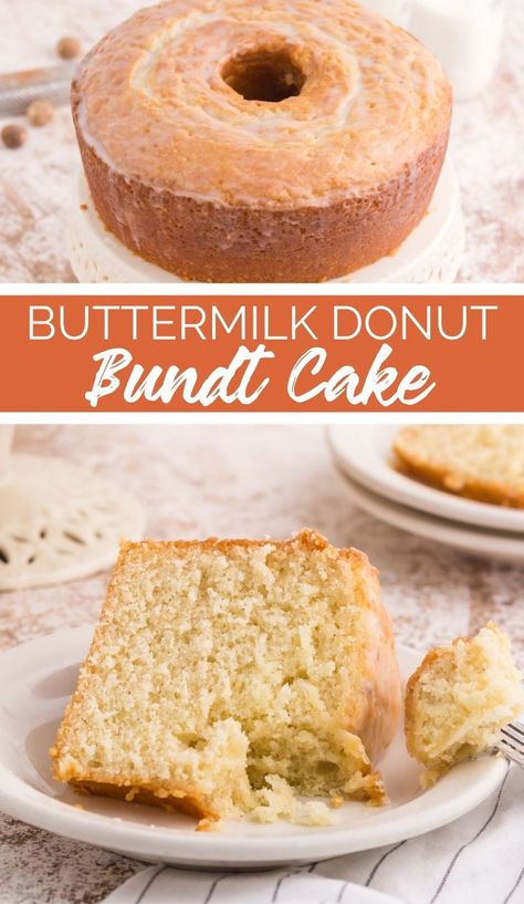 Donut Bundt Cake, Dessert List, Breakfast Bundt Cake, Bundt Recipes, Glaze For Cake, Bundt Cake Recipe, Glazed Doughnuts, Loaf Cakes, Flourless Cake