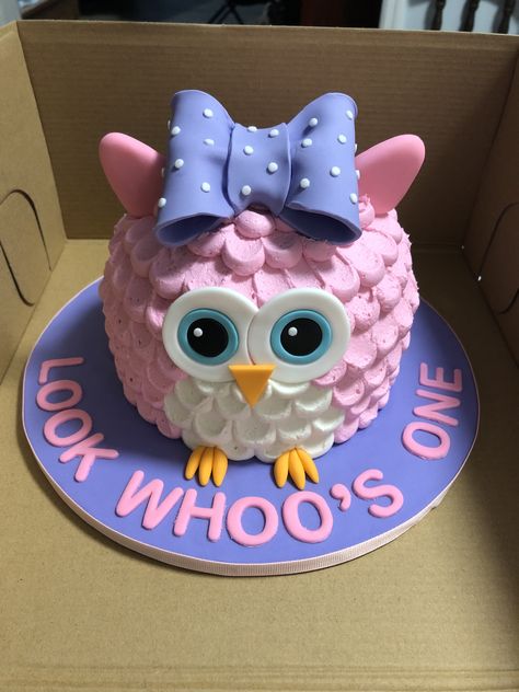 Owl Birthday Party Ideas, Owl Themed 1st Birthday Party, Owl Cake Ideas, Owl Smash Cake, Owl Birthday Cakes, Owl Smash Cake 1st Birthdays, Owl First Birthday Girl, Owl First Birthday, Owl 1st Birthdays