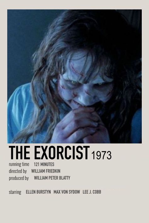 The Exorcist Movie Poster, Exorcist Aesthetic, Horror Movies Poster, The Exorcist Poster, Exorcist Poster, Halloween Movie Poster, Exorcist Movie, Terror Movies, The Exorcist 1973