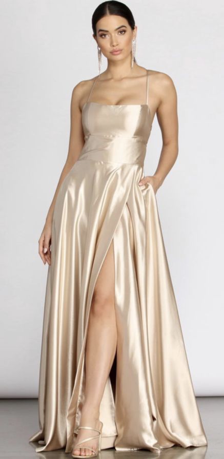 Champagne Silk Prom Dress, Champagne Dresses Formal, Champagne Dress Formal, Vestidos Champagne, Satin Champagne Dress, Champagne Dresses Long, Champagne Formal Dress, Champagne Gold Bridesmaid Dresses, Nude Formal Dresses