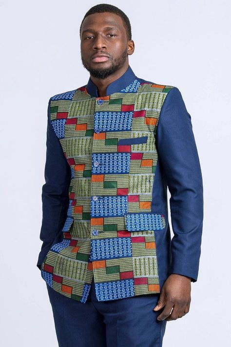 BLAZER blazer imprimé africain BLAZER-PANT pour hommes / gilet | Etsy Printed Blazer For Men, African Print Blazer, Lined Flannel Shirt, Nigerian Men Fashion, African Wear Styles For Men, Blazer For Men, African Attire For Men, Latest African Men Fashion, African Dresses Men