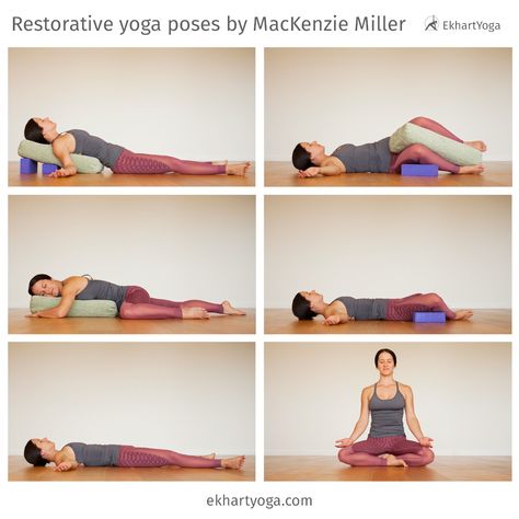 Fun Yoga Sequence, Restorative Yin Yoga, Restorative Yoga Sequence, Yoga Flow Sequence, Yin Yoga Poses, Restorative Yoga Poses, Yoga Bolster, Yoga Pictures, Yoga Sequence