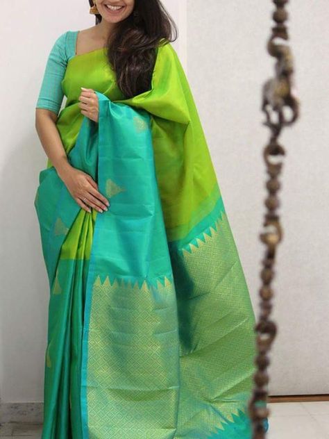 Outfits Color Combos, Plane Saree, Pakistani Saree, Saree Colours, Saree Color Combinations, Nalli Silks, Indian Sari Dress, Pattu Saree Blouse Designs, Silk Sarees With Price