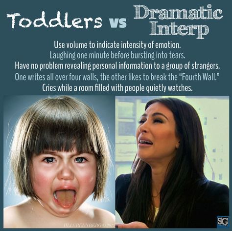 Some eerie similarities between toddlers and #dramatic interp. Check out our board for more #speech and #debate humor! Speech Team, Debate Memes, Speech Quote, Debate Team, Speech And Debate, Acting Tips, Academic Achievement, Speech Therapist, Writing Tasks