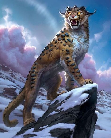 Mythical Animals Fantasy Creatures Art, Animal Fantasy Art, Lion Creature, Rock Creature, Mystical Tiger, Mythical Lion, Fantasy Animal Art, Magic Animals, Stone Animals