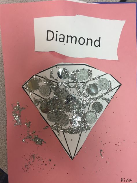 Diamond Art For Preschool, Diamond Craft For Preschool, Preschool Diamond Crafts, Diamond Crafts For Toddlers, Diamond Crafts Preschool, Diamond Activities For Preschool, Letter J Activities, Diamond Craft, Letter Learning Activities