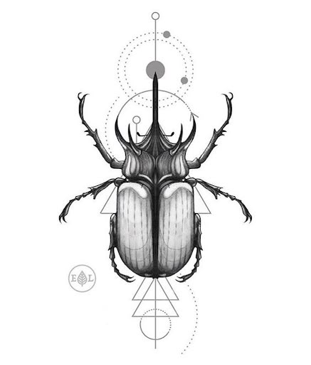 Tattoos Arm Mann, Beetle Tattoo, Simple Arm Tattoos, Vikings Tattoo, Polynesian Tattoos, Insect Tattoo, Bug Tattoo, Geometric Tattoos, Insect Print