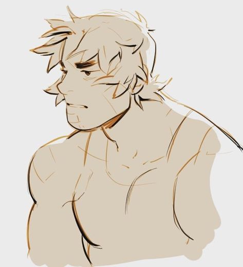 Big Men Poses Drawing, Himbo Pose Reference Drawing, Hunk Fanart Voltron, Bulky Character Design Male, Plus Size Men Drawing, Buff Man Character Design, Hunk Voltron Fanart, Hunk Fanart, Buff Men Art