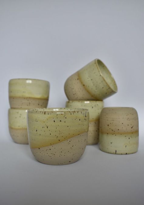 Glazed with Mayco Frosted Lemon. Mayco Glaze, Ceramic Glaze Recipes, Glaze Ceramics, Glaze Recipe, Pottery Glazes, Pottery Art, Glaze, Candle Holders, Lemon