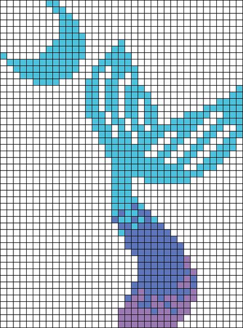 Seahorse Pixel Art, Mermaid Alpha Pattern, Mermaid Perler Bead Pattern, Pixel Art Mermaid, Dolphin Pixel Art, Mermaid Perler Beads, Pixel Mermaid, Mermaid Tail Pattern, Perler Bead Mario