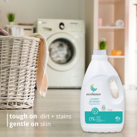 Specially formulated for sensitive skin, Ecolunes Laundry Detergent fights tough dirt + stains. Perfect for the whole family! Laundry Detergent Creative Ads, Detergent Poster Design, Aesthetic Cleaning Products, Detergent Photography, Detergent Ads, Laundry Detergent Ads, Tide Laundry Detergent, Photoshop Lessons, Cleaning Inspiration