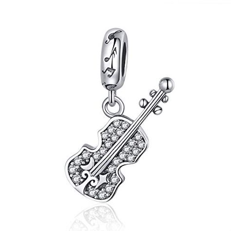 for Pandora Musical Charm Guitar Charm Authentic 925 Sterling Silver Beads Women Bracelet Charm Love Music Dangle Cha... Rap Metal, Charms Pandora, Bracelet Pandora, Pandora Bracelet Charms, Pandora Style, Pandora Bracelets, Dangle Charms, Pandora Bracelet, Diy Pendant