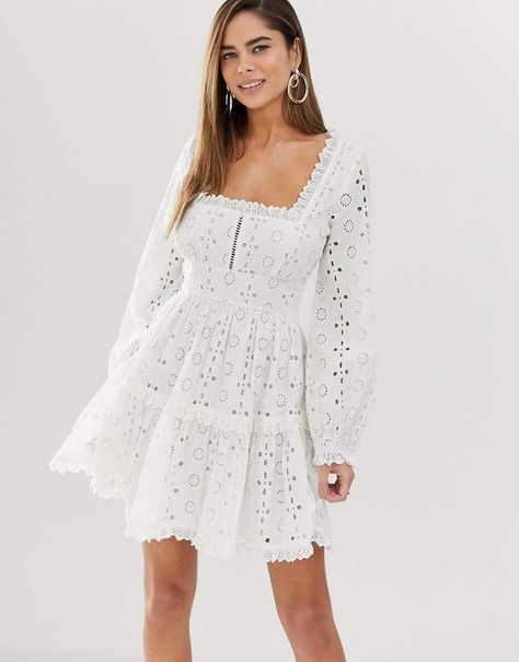 Eyelet dress outfit