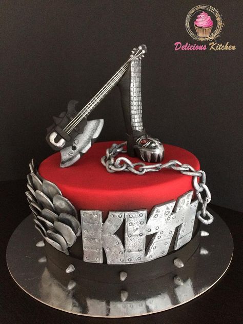 Raiders Cake, Band Cake, Kiss Party, Cake Band, Birthday Kiss, Rock Cake, Birthday Cakes For Women, Cakes For Women, My Energy