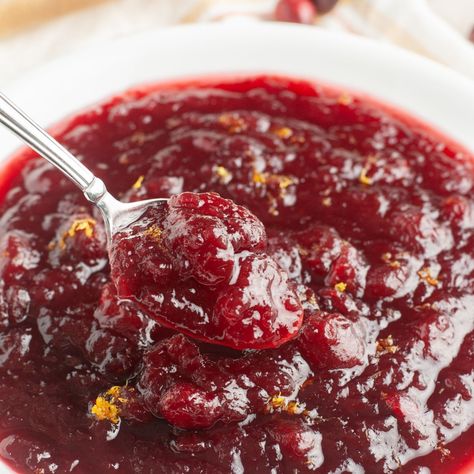 Canned Cranberry Sauce Recipe Holiday Baking Thanksgiving, Orange Cranberry Sauce, Fresh Cranberry Sauce, Easy Cranberry Sauce, Cranberry Orange Sauce, Canned Cranberries, Canned Cranberry Sauce, Fresh Cranberry, Orange Cranberry