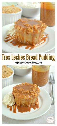 Tres Leches Bread Pudding Mexican Cake Recipes, Tres Leches Bread Pudding, Popular Cheesecake Recipes, Paleo Biscuits, Authentic Mexican Desserts, Cuban Desserts, Ramadan Desserts, Tres Leches Cake Recipe, Bread Puddings