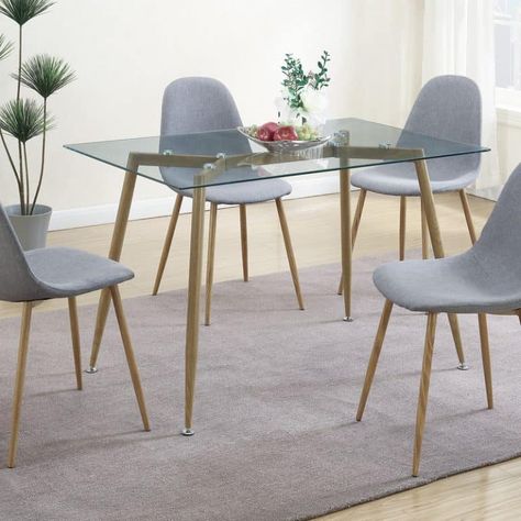 Gold Desk Chair, Style Dining Table, Oversized Chair And Ottoman, Glass Top Dining Table, Dining Table And Chairs, Dinette Sets, Contemporary Dining Chairs, Glass Dining Table, Comfy Chairs