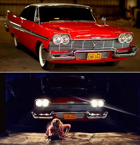 Christine - Body by #Plymouth, Soul by #Satan Plymouth Cars, Plymouth Fury, Tv Cars, Hot Rods Cars Muscle, Cars Usa, Vintage Muscle, Vintage Muscle Cars, Classic Horror Movies, Cars Movie