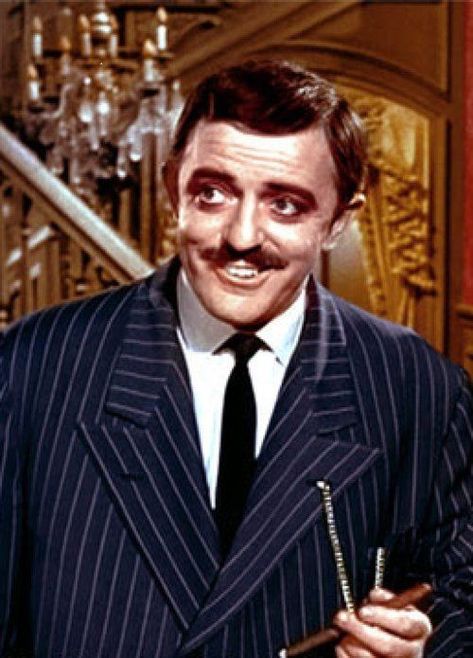 Gomez Adams, Addams Family Cartoon, The Addams Family 1964, Addams Family Tv Show, Family Neighborhood, John Astin, Tv Dads, Hogans Heroes, Cheeky Grin