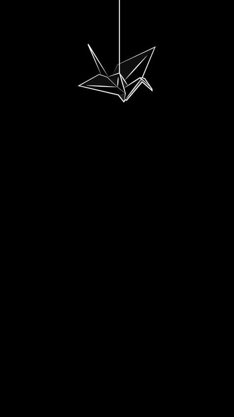 Black Background, Origami, Wallpapers, Iphone, White, Black