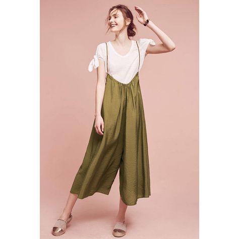 Akemi + Kin Suspender Jumpsuit ($98) ❤ liked on Polyvore featuring jumpsuits, holly, pink jumpsuit and jump suit Green Sweets, Women Overalls, Suspender Jumpsuit, Suspender Pants, Jumpsuit Chic, Overalls Pants, Cropped Jumpsuit, Wide Legs, Fashion Casual