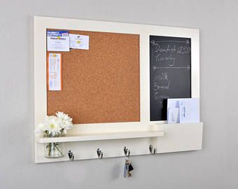 Large Cream Pin Board - Chalkboard Organiser - Message and Bulletin Board - Made To Order Kitchen Notice Board Ideas, Notice Board Ideas, Kitchen Notice Board, Chalkboard Organizer, Picture Wall Living Room, Make A Chalkboard, Traditional Joinery, Home Command Center, Message Center