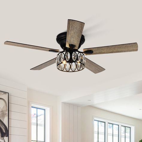 Modern Farmhouse Bedroom Master Suite Ceiling Fan, Farmhouse Ceiling Fan, Remote Control Light, Black Ceiling Fan, Flush Mount Ceiling Fan, Kitchen Lighting Fixtures, Fan With Light, Drum Chandelier, Room Redo