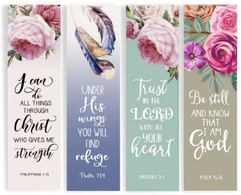 Christian Bookmarks Printable Free, Spiritual Bookmarks, Bible Bookmarks Printable Free, Free Bookmarks Printables, Spiritual Bouquet, Bible Gifts, Free Scripture Cards, Scripture Tea, Christian Bookmarks