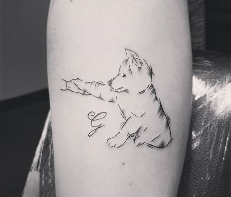 Husky Tattoo, Tatoo Dog, Small Dog Tattoos, Dog Tattoo Ideas, Dog Memorial Tattoos, Original Tattoos, Tatuaje A Color, Most Popular Tattoos, Memorial Tattoos