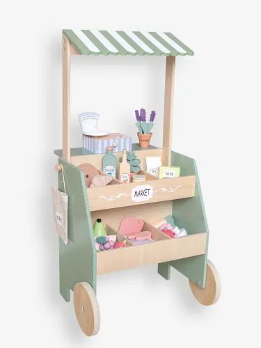 Imaginative Play | JoJo Maman Bebe Toys Market, Play Market, Market Stands, Pretend Play Food, Kids Bedroom Inspiration, Market Stall, Play Shop, Pretend Play Toys, Market Stalls