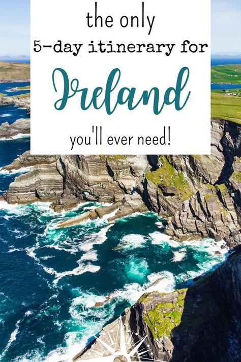 5-day itinerary ireland Ireland Road Trip Itinerary, Ireland Road Trip, Ireland Destinations, Ireland Itinerary, Dublin Travel, Travel Ireland, Ireland Trip, Solo Travel Destinations, Perfect Road Trip