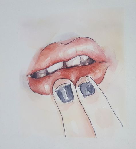 Colorear labios siempre es relajante Fingers On Lips, How To Draw Fingers, Lips Painting, Lips Drawing, Art Inspo, Sketch, Lips, Drawings, Quick Saves